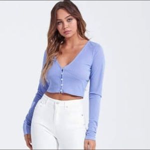 Periwinkle crop top